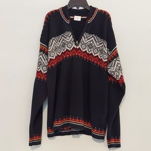 Hanna Andersons Men's Pullover 1/4 Zippered Sweater Size L